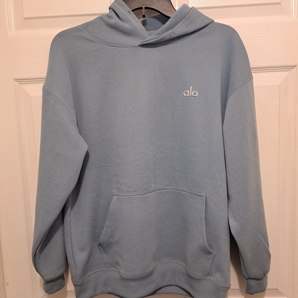ALO Yoga Accolade Pullover Blue Hoodie Small